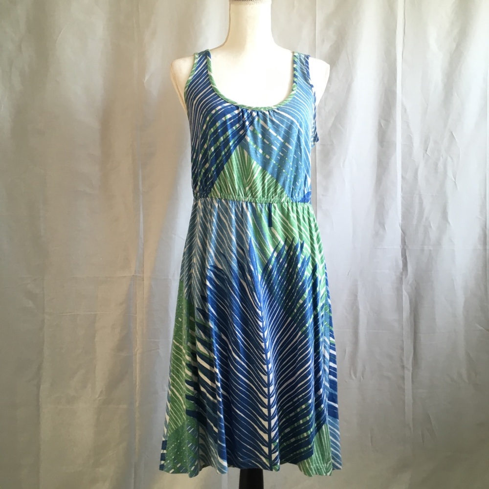 Sonoma tropical dress w/back cutout